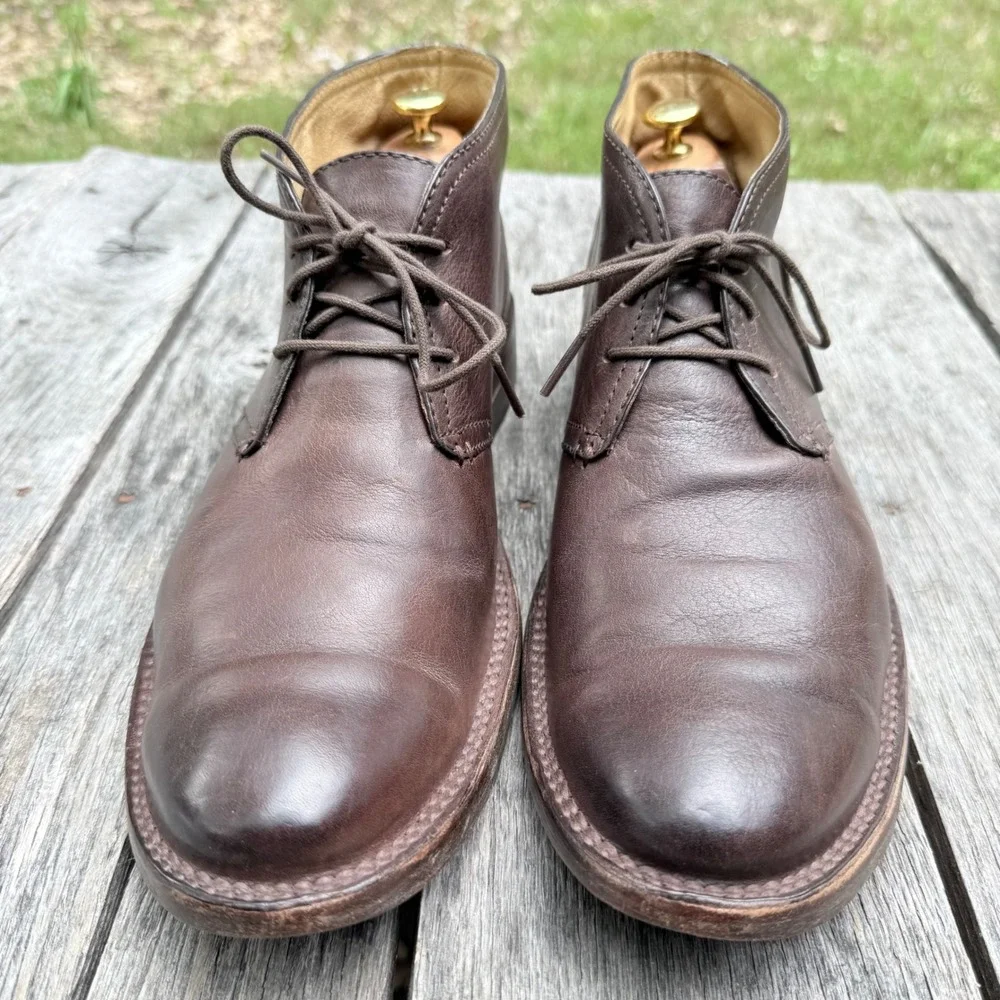 Frye Oliver Chukka Boots Mens 11.5 D Dark Brown Leather Lace Up 87820 4003 F 10